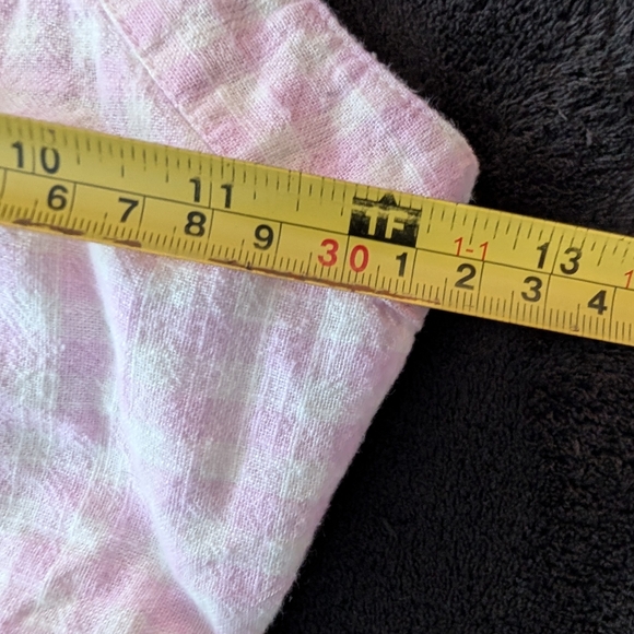 Cat & Jack Girls Linen Cotton Pink Checkered Gingham Floral Lace Spring Dress - Picture 10 of 10